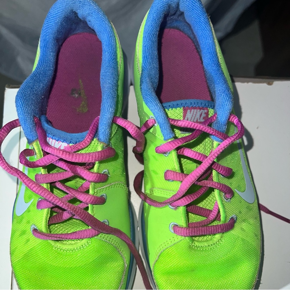 Nike Flex Trainer Neon Green - Size 7 - Picture 7 of 10